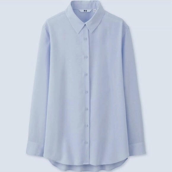 uniqlo light blue shirt